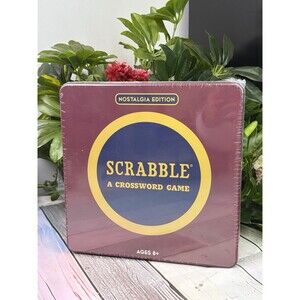 Scrabble Nostalgia Edition 1948 Tin Classic Crossword Board Game NEW Sealed